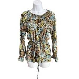 Vintage Catalina Multicolor Floral Blouse women’s size 8